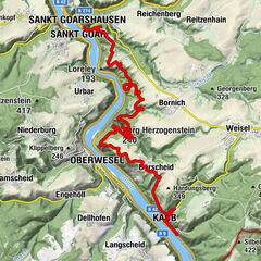 Sankt Goarshausen, Rheinland-Pfalz/Deutschland