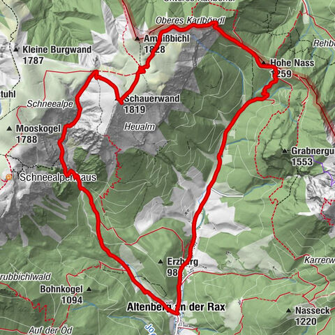 Altenberg an der Rax, Schauerwand