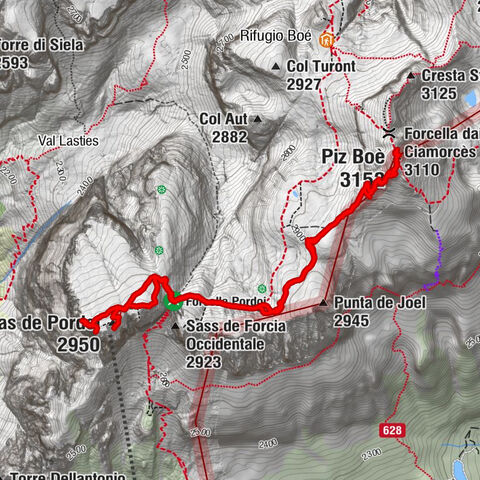 Sas de Pordoi, Trentino-Südtirol/Italien