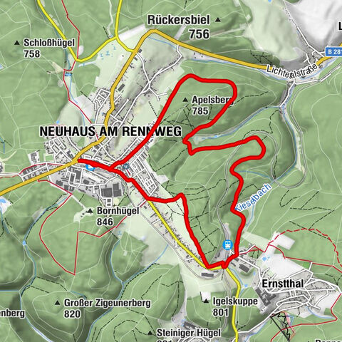 Neuhaus am Rennweg, Thüringen/Deutschland