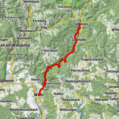 Todtmoos, Regierungsbezirk Freiburg/Deutschland