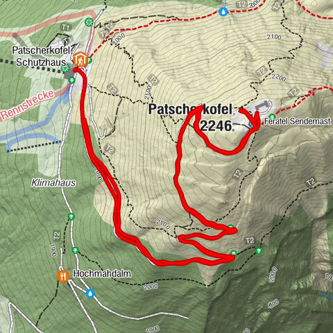 Von der Bergstation zum Patscherkofel