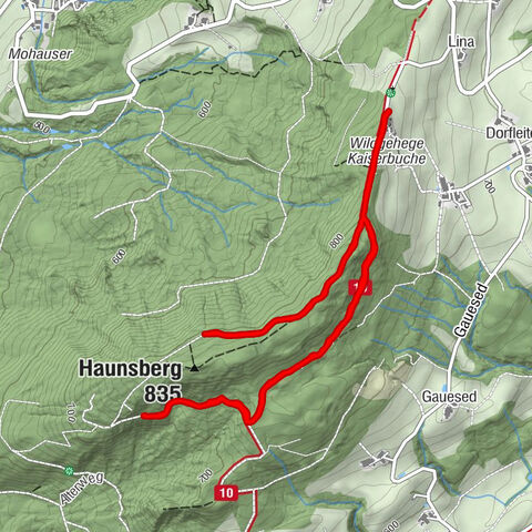 Haunsberg mit Wegsperrung 🙁