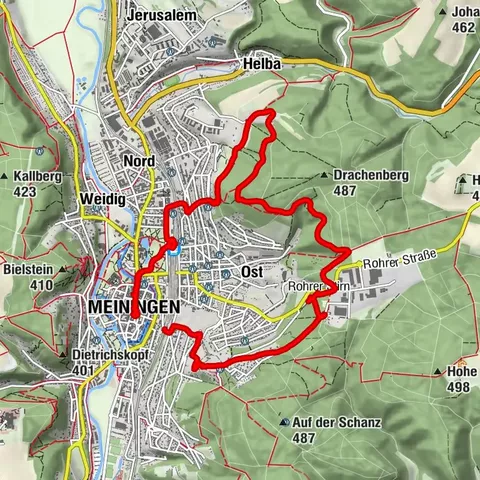 Meiningen, Thüringen/Deutschland