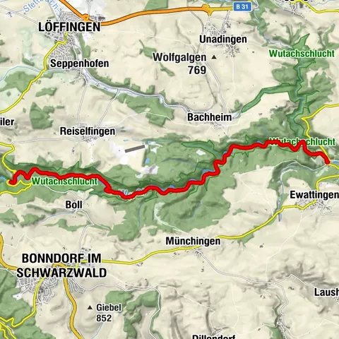 Wutach, Baden-Württemberg/Deutschland