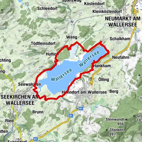 Wallersee-Ostbucht, Salzburg/Österreich