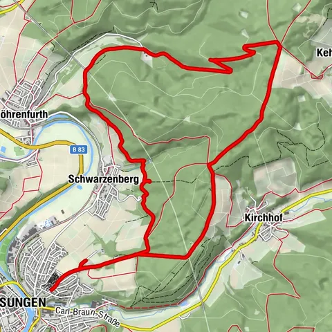 Melsungen, Regierungsbezirk Kassel/Deutschland