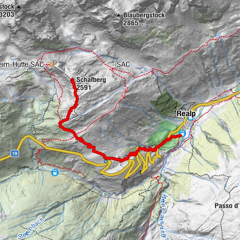 Realp - Schafberg