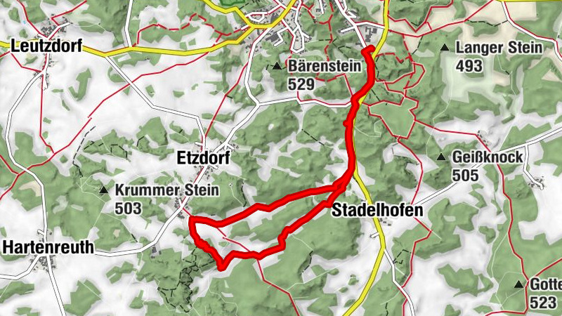 Schneeschuhwanderung bei Gößweinstein
