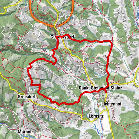 St. Stefan ob Stainz - Schilcherrundweg (Gundersdorf - Lestein)