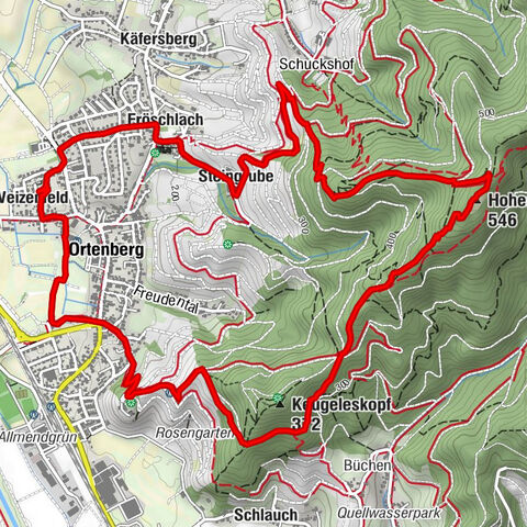 Ortenberg - Hohes Horn - Ortenberg