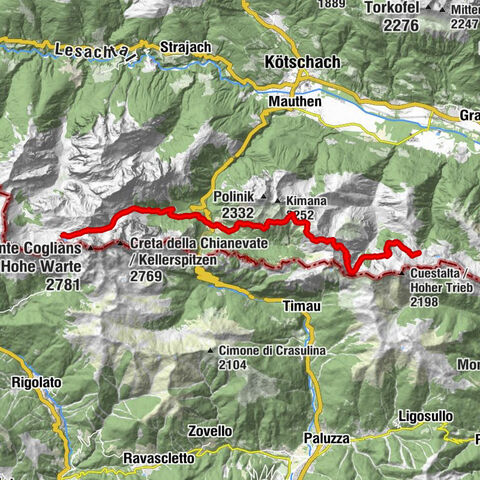Karnischer Höhenweg – Etappe 5: Wolayersee Hütte - Zollnersee Hütte