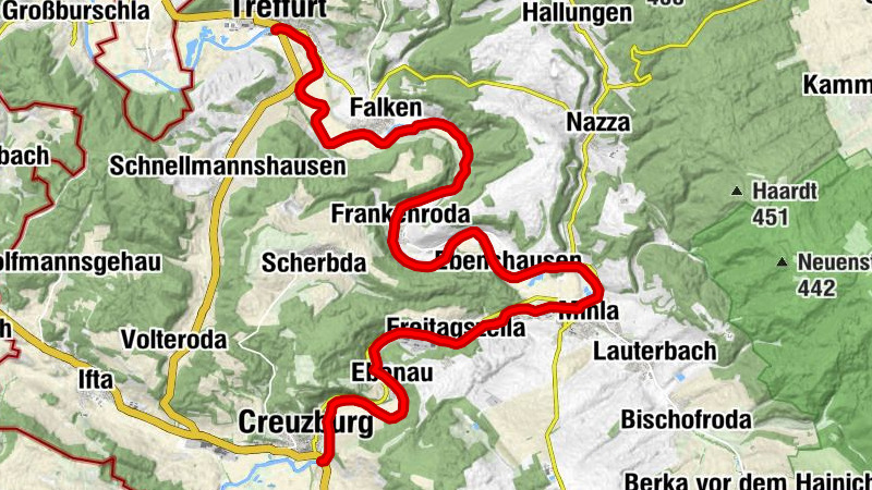Werra Water Hiking 8: Creuzburg - Treffurt
