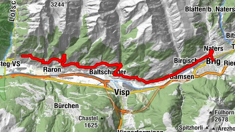 Classic hike Lötschberg south ramp