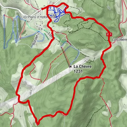 Mountain bike trail 11 - Le tour de la Chèvre - Espace FFC Ain Forestière