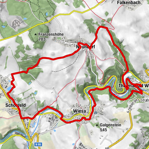 Wiesenbad spa circular hiking trail