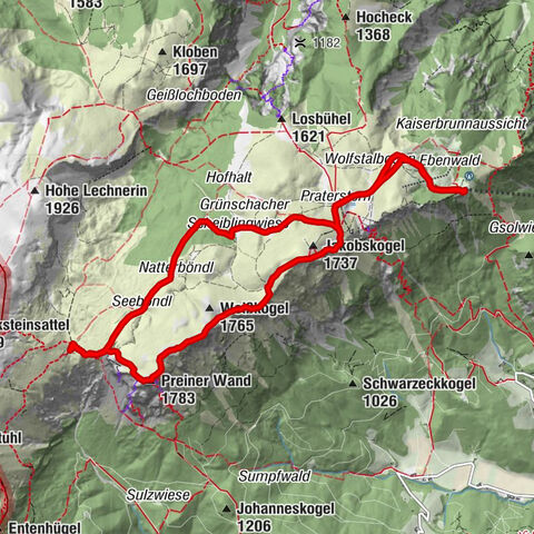 Raxplateau Runde 12km