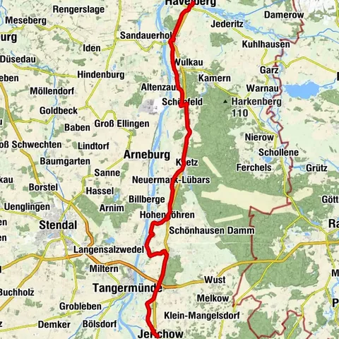 Elbe Cycle Route, from the Hanseatic city of Havelberg to Jerichow Monastery