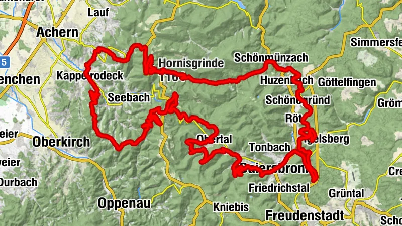 MTB trail weekend Baiersbronn-Sasbachwalden-National Park region