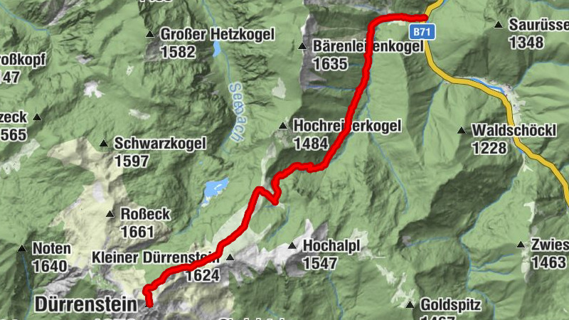 Dürrenstein über die Herrnalm