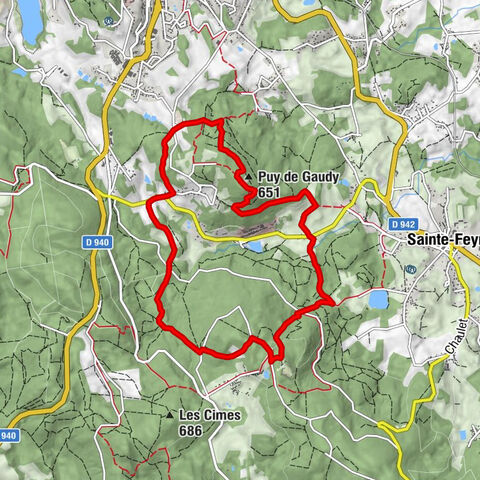 Puy de Gaudy trail