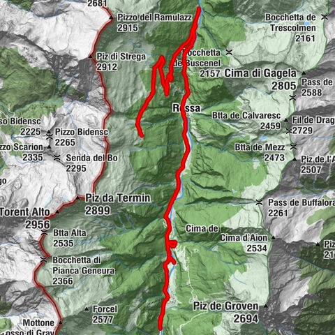 Val Calanca auf Alp de Naucal