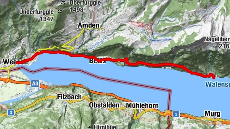 Walensee Riviera Weesen - Quinten