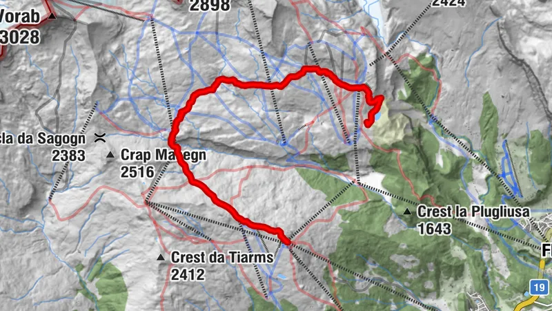 Panorama ridge hike: Crap Sogn Gion - Fuorcla - Alp Nagens