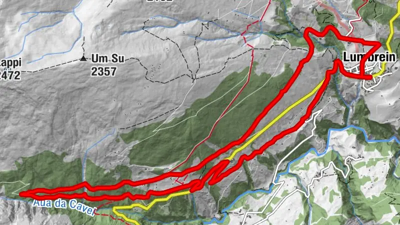 Lumnezia round route Val Miedra