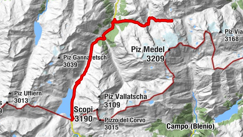 Crown Route: Medel hut - Lukmanier Pass (stage 10)