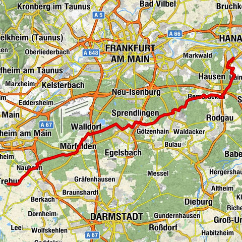 Deutsche Fachwerkstraße: Trebur - Dreieich - Hanau-Steinheim