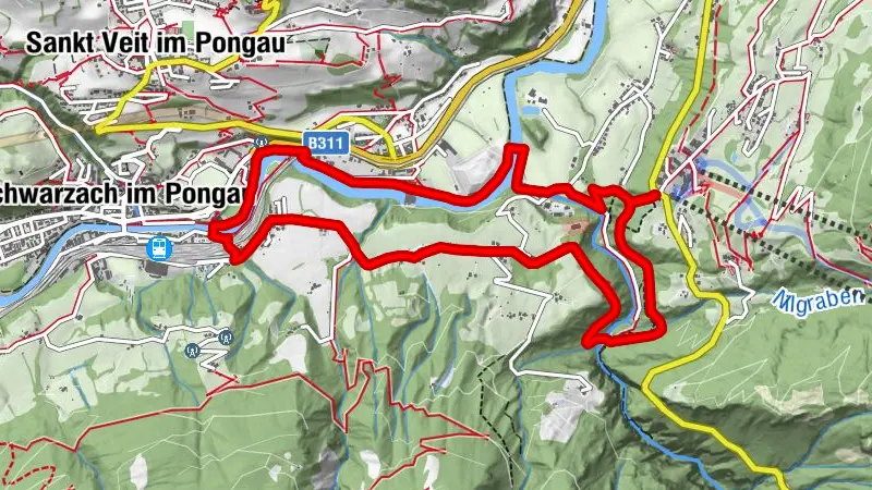 Trailrunning Alpendorf - large round