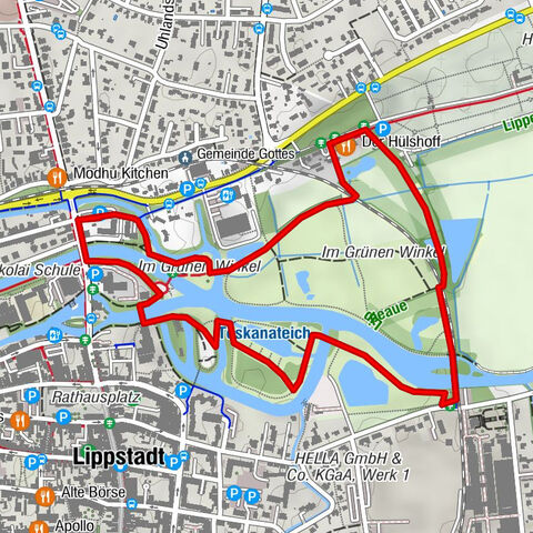 Lippstadt: Green Corner walking path