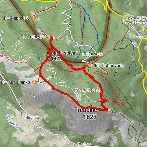 Trebević - Ferrata Bijele stijene - Sofe