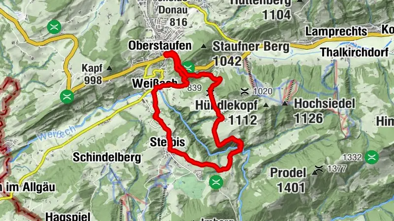 Circular hike to the Buchenegg Waterfalls