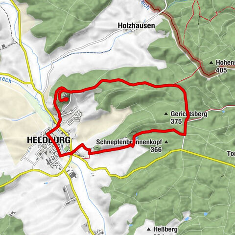 Circular hike - Veste-Heldburg route - Heldburg