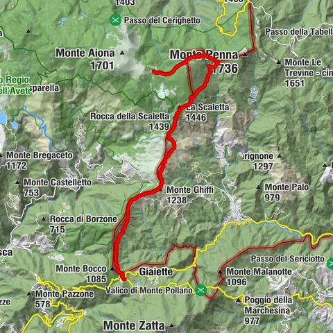 Trail no. 34: Passo della Spingarda - Passo del Bocco