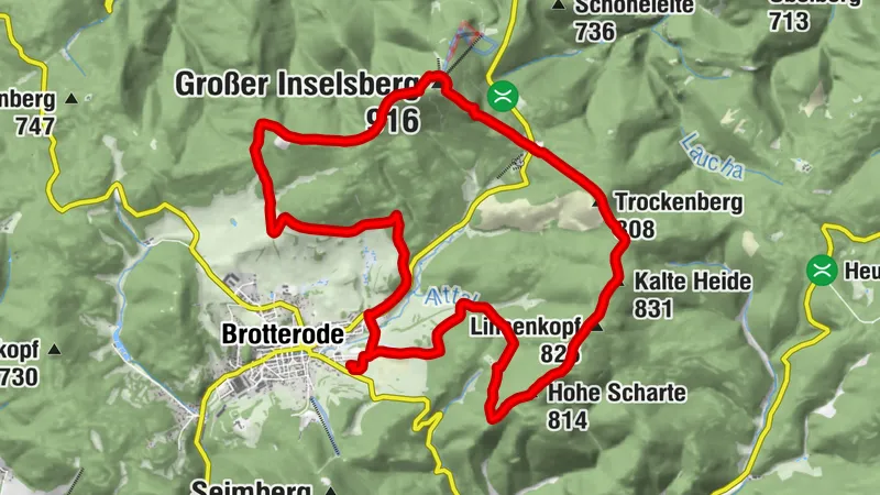 Circular route - "Summit route Brotterode" - Brotterode - Thuringian Forest