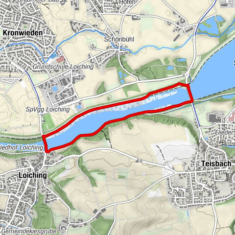 Spaziergang an der Isar bei Loiching