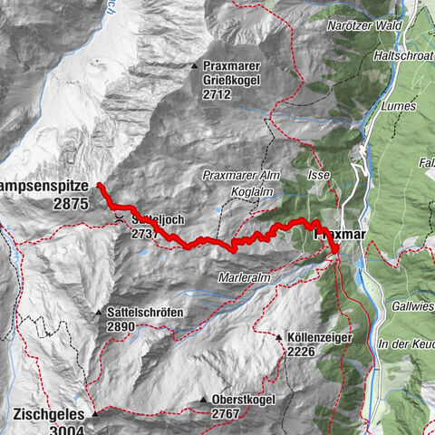 Lampsenspitze, Sellrain, Tirol