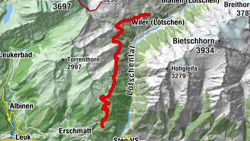 Lötschentaler Höhenweg Lauchernalp-Jeizinen