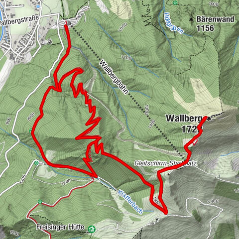 Summit route to the Wallberg
