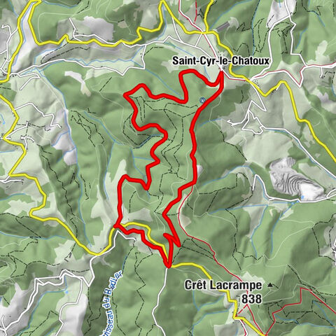 La forêt de la Cantinière - Beaujolais - Saint-Cyr-le-Châtoux