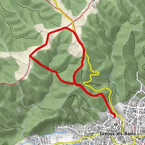 Gréoux-Les-Bains Hiking Route "Crève Coeur"