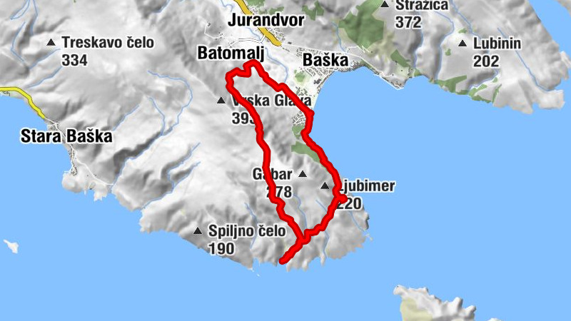 Dinarisches Gebirge: Krk, Baska - Vela Draga