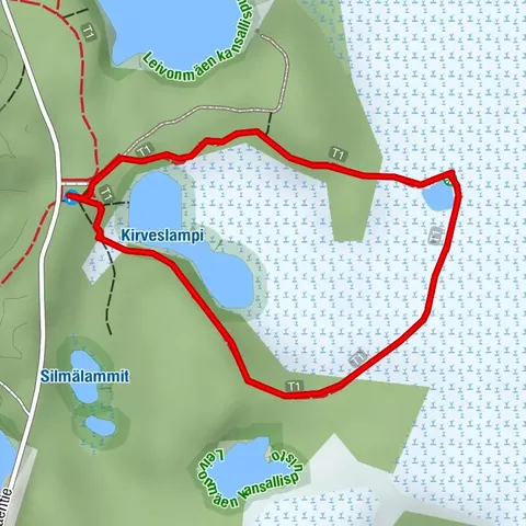 Kirveslampi route, Leivonmäki National Park