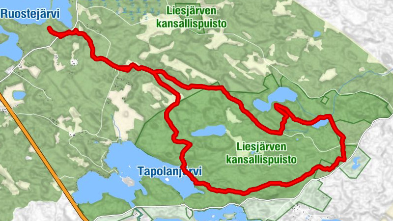 Tammela, Tammela trail, difficult