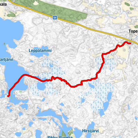Kaartjoki paddling route