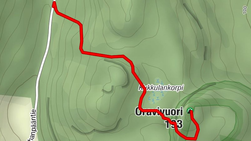 Oravivuori Nature Trail and Triangulation Tower, Korpilahti