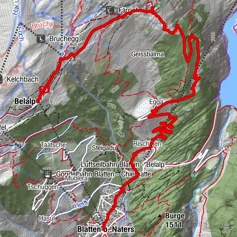 BLATTEN BEI NATERS - HOLZJI - BELALP